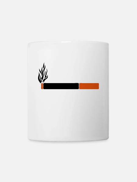 Zigarette Zigarette Zigarre Symbol ikone - Tasse - Weiß