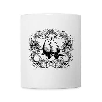 Lovebirds / love / relationship / birds / bird - Mug - white - Front