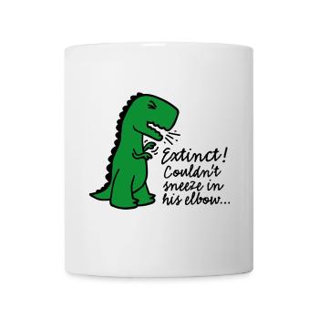 Corona virus Extinct Couldn't sneeze in his elbow - Mug - white - Front