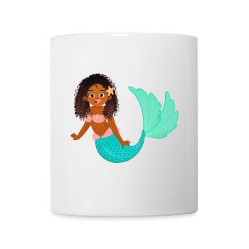 Mermaid Illustration for Kids - Mug - white - Front