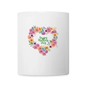 Flower Heart Mother's Day Design - Mug - white - Front