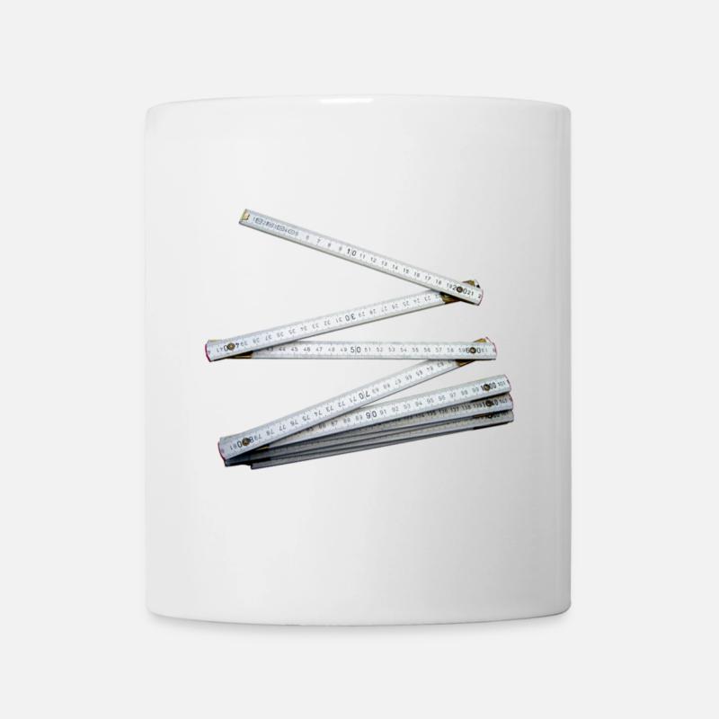 Zollstock - Tasse - Weiß