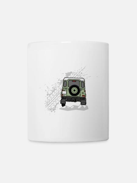 Defender Splash Rear - Mug blanc - blanc