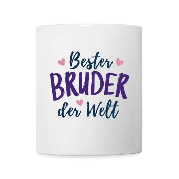 Bester Bruder der Welt - Bruder des Jahres - Tasse - Weiß - Vorne