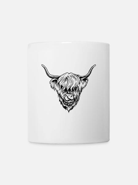 Bovins des Highlands - Mug blanc - blanc