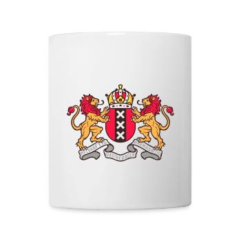 Armoiries de la ville d'Amsterdam - Mug blanc - blanc - Devant