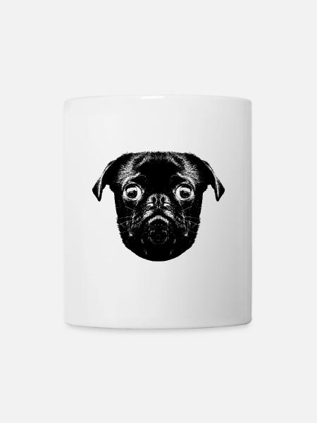 Otto's Mops hopst - Tasse - Weiß
