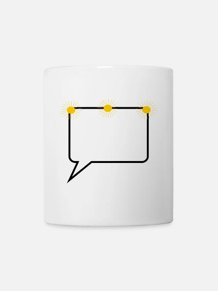 Sprechblase Comic selbst gestalten personalisieren - Tasse - Weiß
