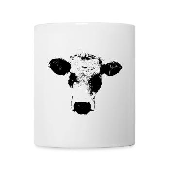 Cow black and white comic - Mug - white - Front