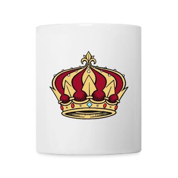 Crown King König Krone Royal Königin Queen - Tasse - Weiß - Vorne