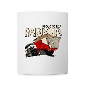 0954 Stolz, Bauer zu sein - Tasse - Weiß - Vorne