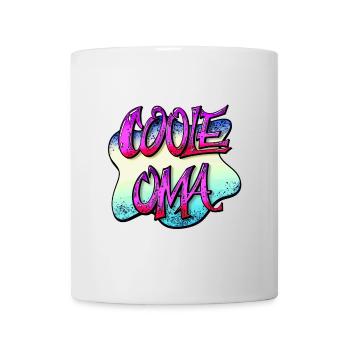 Coole Oma Grafiti Text handgezeichnet - Tasse - Weiß - Vorne