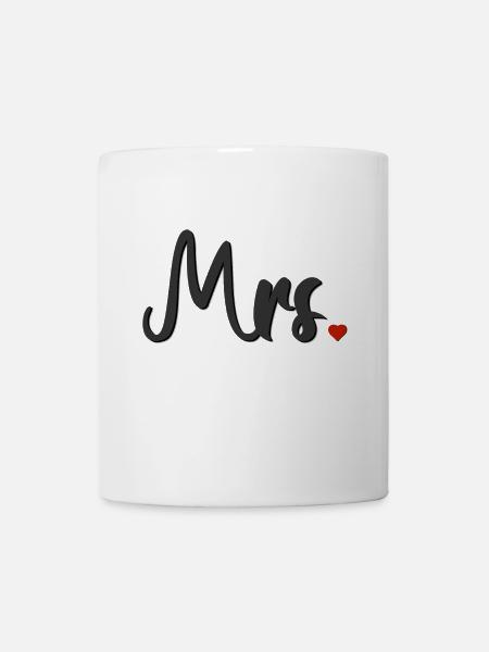 Idée cadeau Monsieur et Madame pour les couples mariés - Mug blanc - blanc