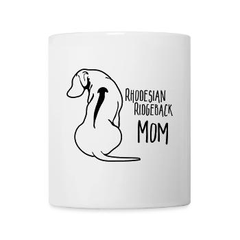 RHODESIAN RIDGEBACK MOM chien chiens Mama Wilsigns - Mug blanc - blanc - Devant