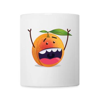 Cool Apricot | Comic Drawing - Mug - white - Front