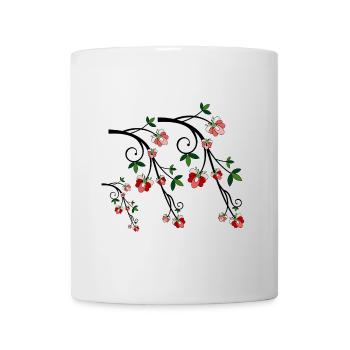 Fleurs naturelles - Mug blanc - blanc - Devant