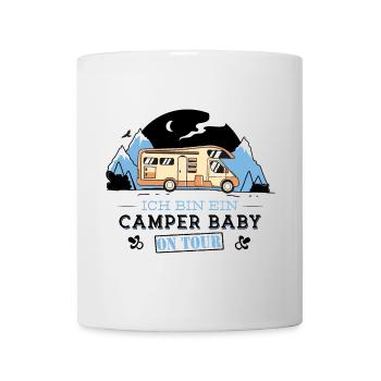 Camper Baby On Tour Wohnmobil Outdoor Geschenk - Tasse - Weiß - Vorne