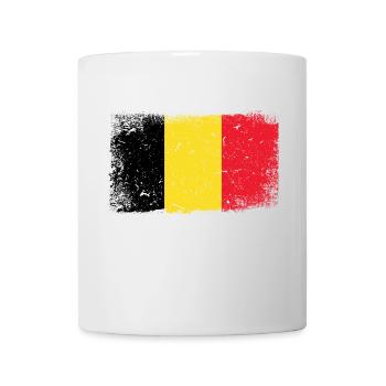 Belgien Flagge - Tasse - Weiß - Vorne