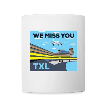 TXL, we miss you, retro - Mug blanc - blanc - Devant