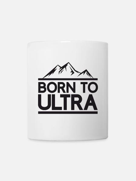 Né pour Ultra Running - Mug blanc - blanc