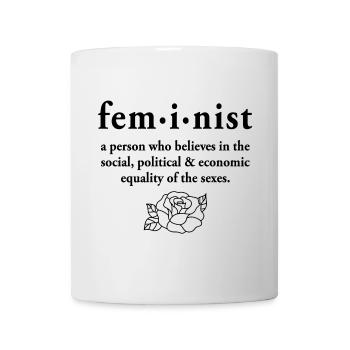 Feministische Definition - Tasse - Weiß - Vorne