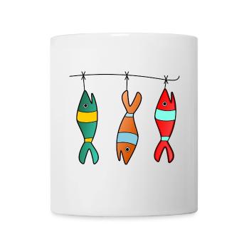 SARDINE. POISSON. POISSON D'AVRIL. MER. OCÉAN. - Mug blanc - blanc - Devant