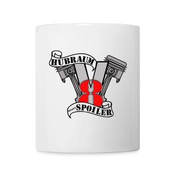 Hubraum startet Spoiler V8 - Tasse - Weiß - Vorne