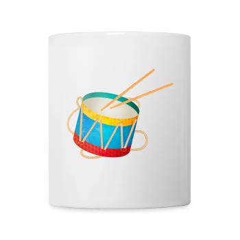 colorful drum for children with drumsticks - Mug - white - Front