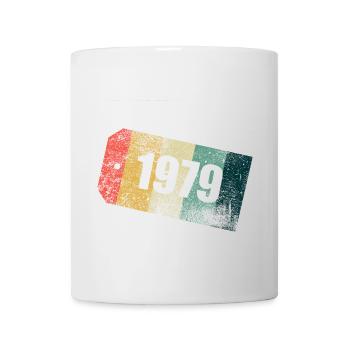 Vintage 1979 Stripe Day Grunge - Mug - white - Front