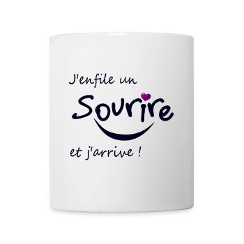 Sourire - Mug blanc - blanc - Devant