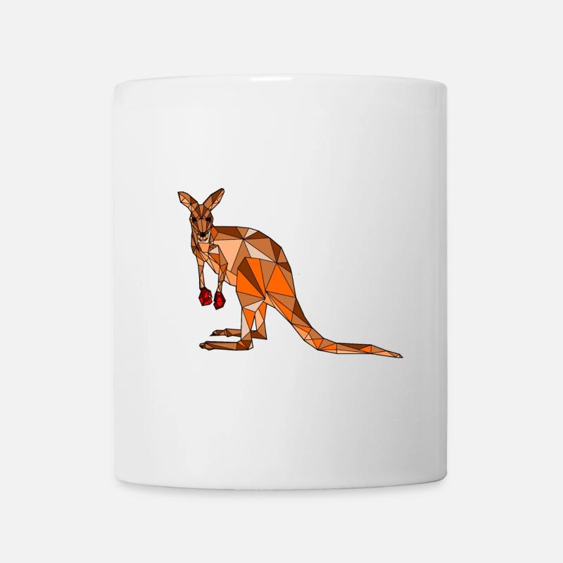 Kangourou blanc - Mug blanc - blanc