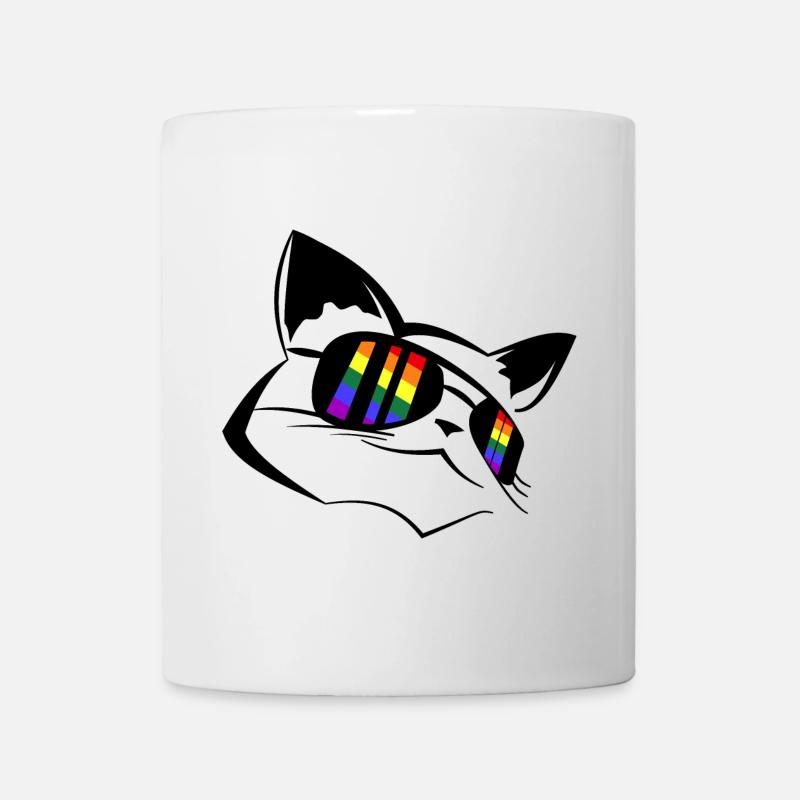 Pride Katze LGBT - Tasse - Weiß