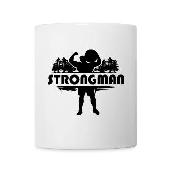 strongman Natur starker Mann Stein Symbol Kraft - Tasse - Weiß - Vorne
