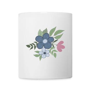 Blume Floral - Tasse - Weiß - Vorne