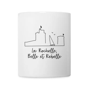 La Rochelle design by Nicolas Poitevin - Mug blanc - blanc - Devant
