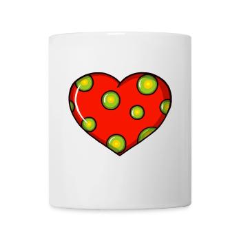 Colourful heart - Mug - white - Front