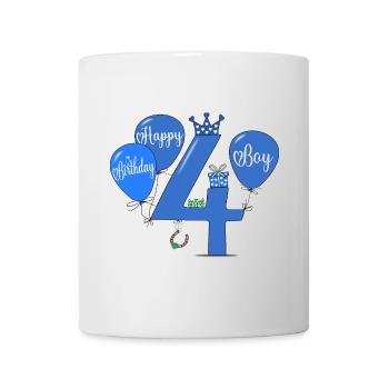 Happy Birthday 4 Boy - Tasse - Weiß - Vorne