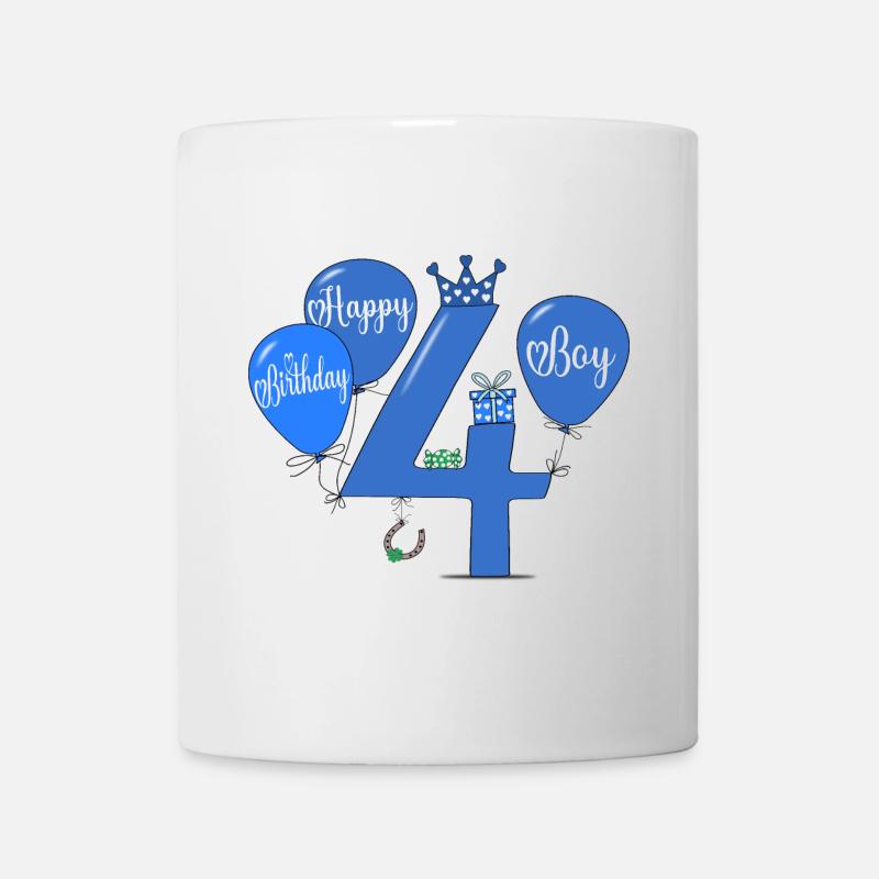 Happy Birthday 4 Boy - Tasse - Weiß