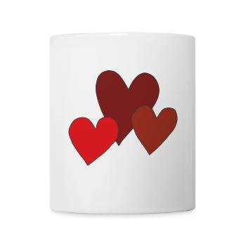 hearts 3 times - Mug - white - Front