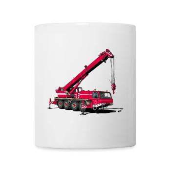 Mobile crane - Mug - white - Front