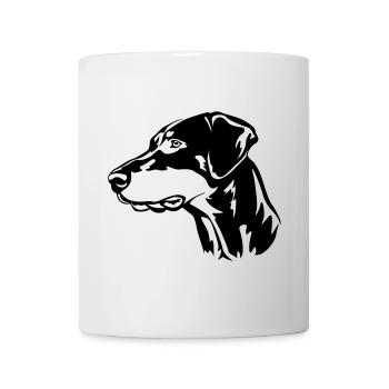 Doberman Head - Mug - white - Front