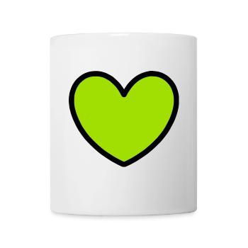 Green Heart Green Gift Idea Couples - Mug - white - Front