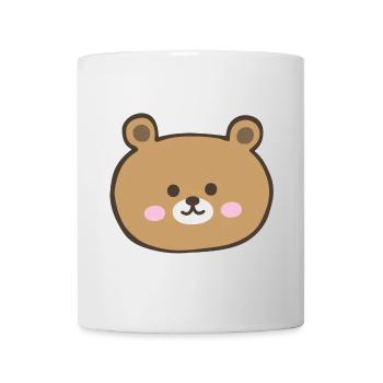Bear Face - Mug - white - Front