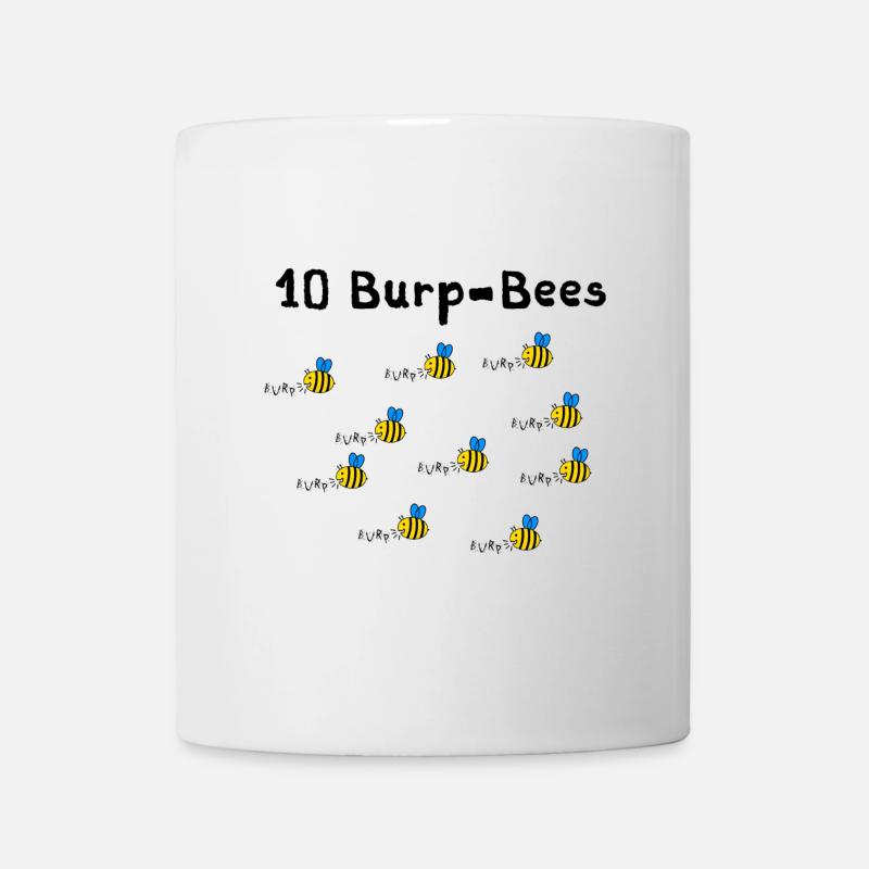 10 burpees - ou était-ce 10 abeilles rot? - Mug blanc - blanc