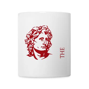 Alexander der Große Rote Büste - Tasse - Weiß - Vorne