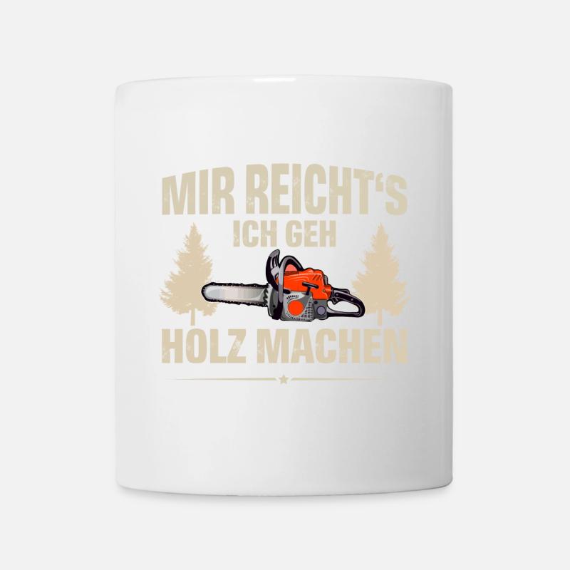 Holzfäller - Tasse - Weiß