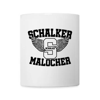 Farbe änderbar | Schalker Malocher - Tasse - Weiß - Vorne