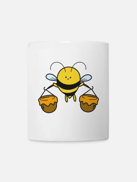 Biene Bienen - Tasse - Weiß
