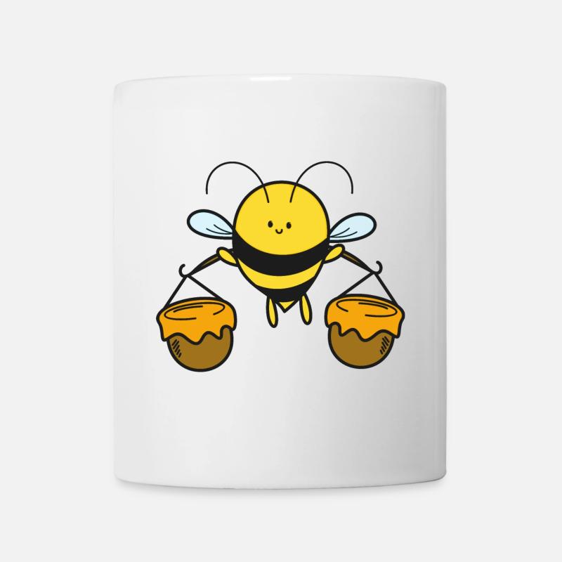 Biene Bienen - Tasse - Weiß