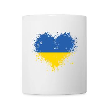 Ukrainisches Herz - Tasse - Weiß - Vorne